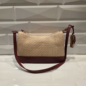 Vintage Etienne Aigner Handbag Paper Straw Woven